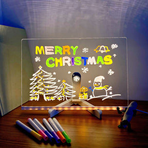 Luminária 3D Personalizável com 10 Canetas Coloridas + Brinde Exclusivo