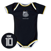 Body Preto Personalizado do Santos