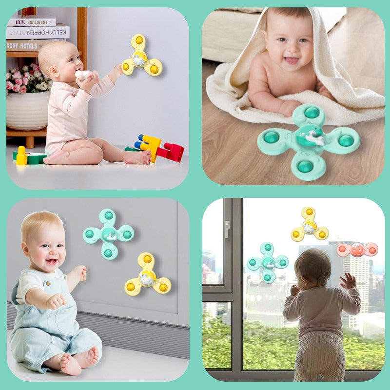 SpinnerBaby - Interativo para Bebês - Kit com 3 Peças