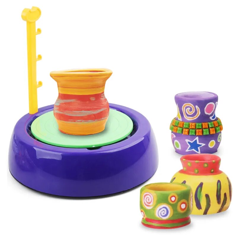 KidsArt - Máquina de Cerâmica Infantil + 2 Argila de brinde + 6 cores