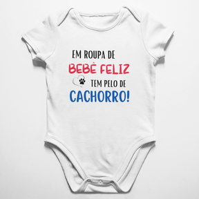 Body Pet Roupa de Bebê Feliz